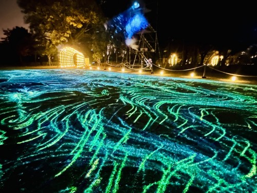 水前寺成趣園がライトアップ。「Lux Night KUMAMOTO 2025」が2025年1