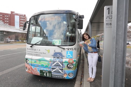 熊本城観光に便利 熊本駅始発 終点の熊本城周遊バス しろめぐりん