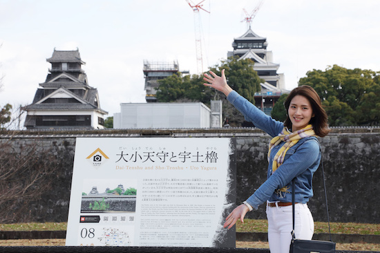 熊本城観光に便利 熊本駅始発 終点の熊本城周遊バス しろめぐりん